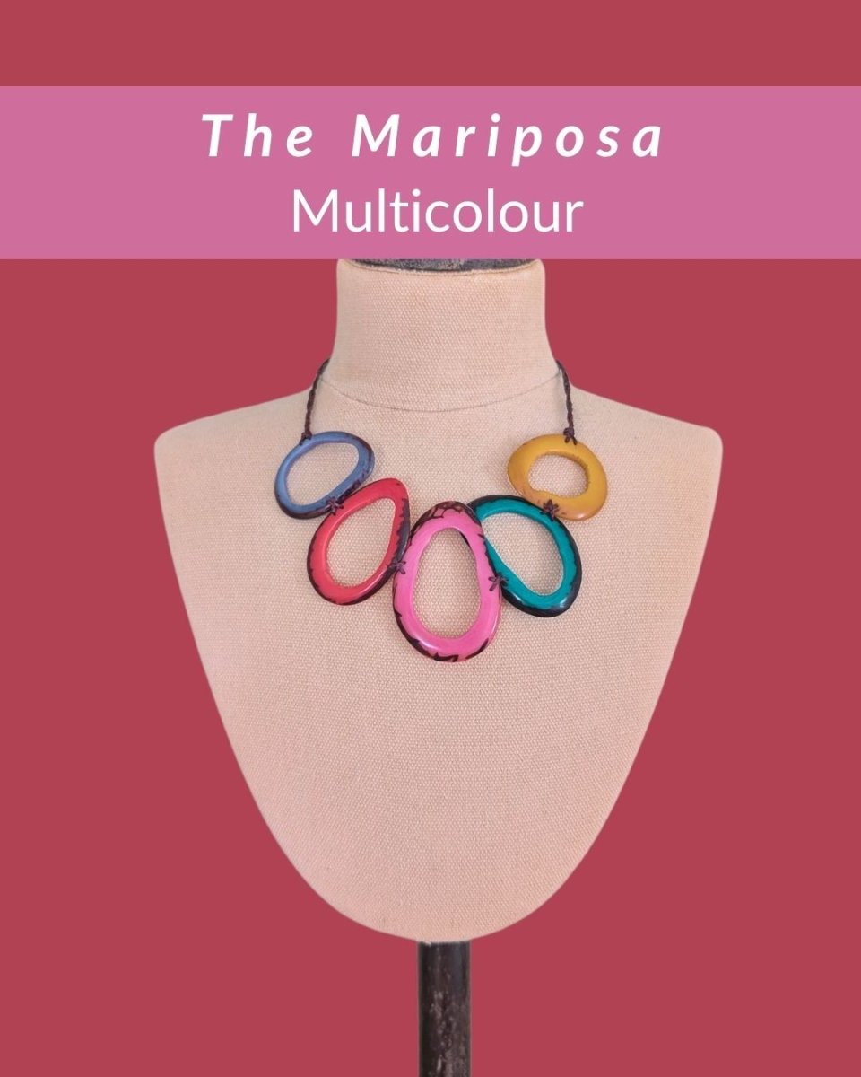 MARIPOSA — Botanical Artisan Necklace - The Happy Elephant - Tagua Jewellery