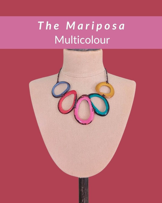 MARIPOSA — Botanical Artisan Necklace - The Happy Elephant - Tagua Jewellery