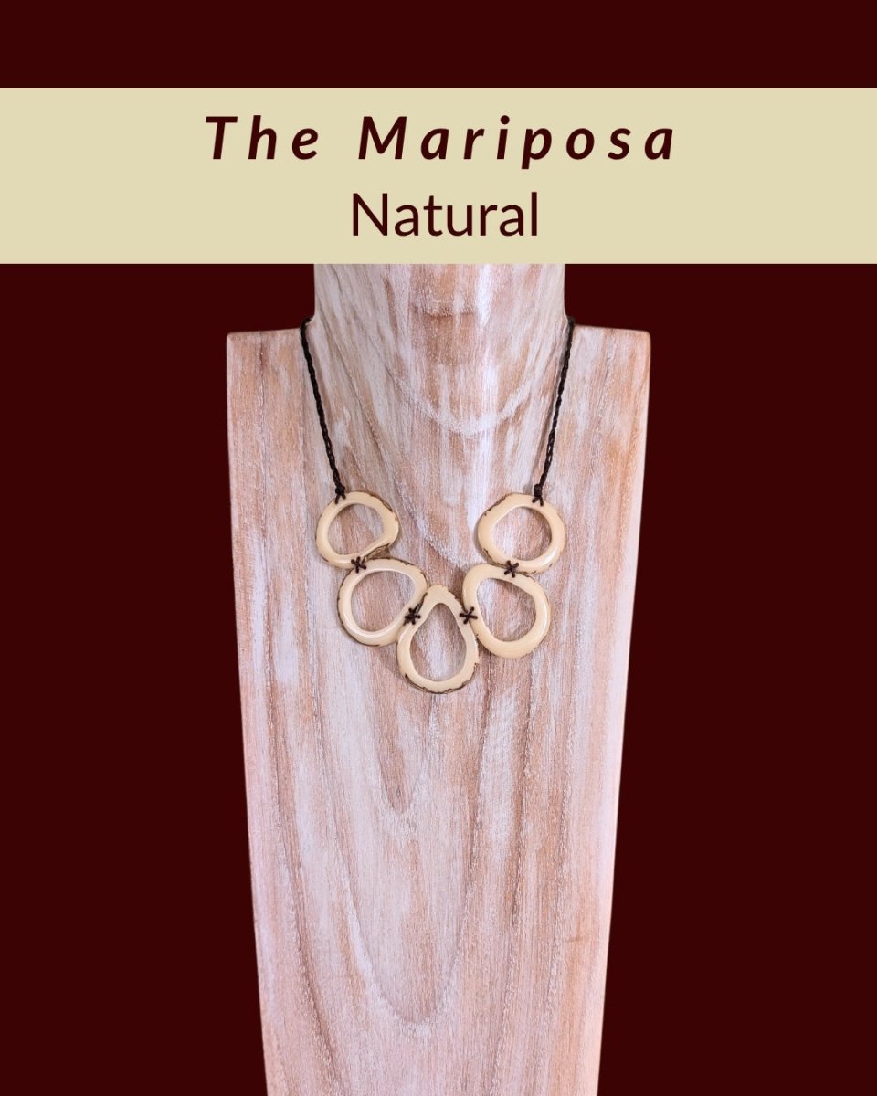 MARIPOSA · Botanical Artisan Tagua Necklace - The Happy Elephant - Tagua Jewellery