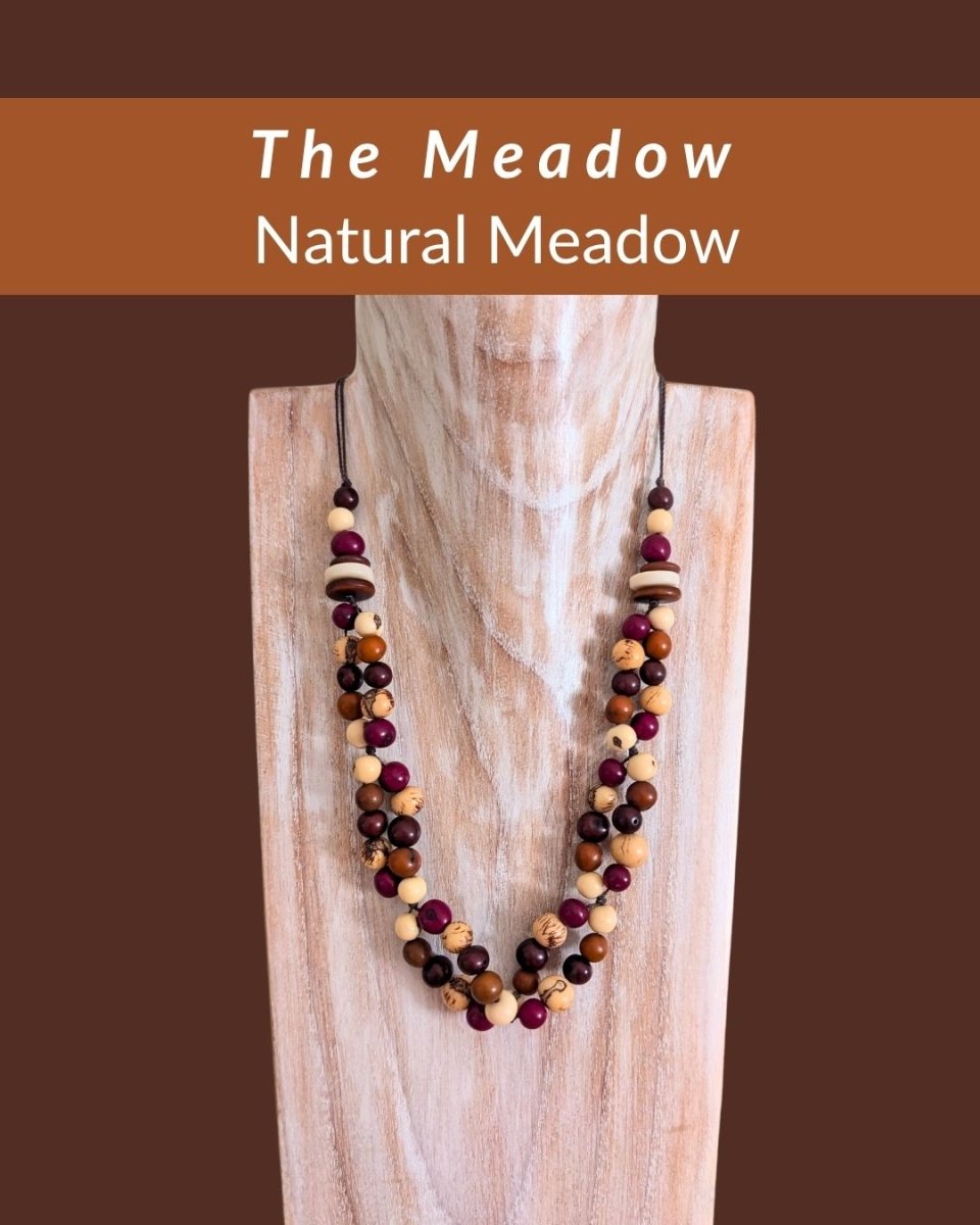 MEADOW — Botanical Artisan Necklace - The Happy Elephant - Tagua Jewellery