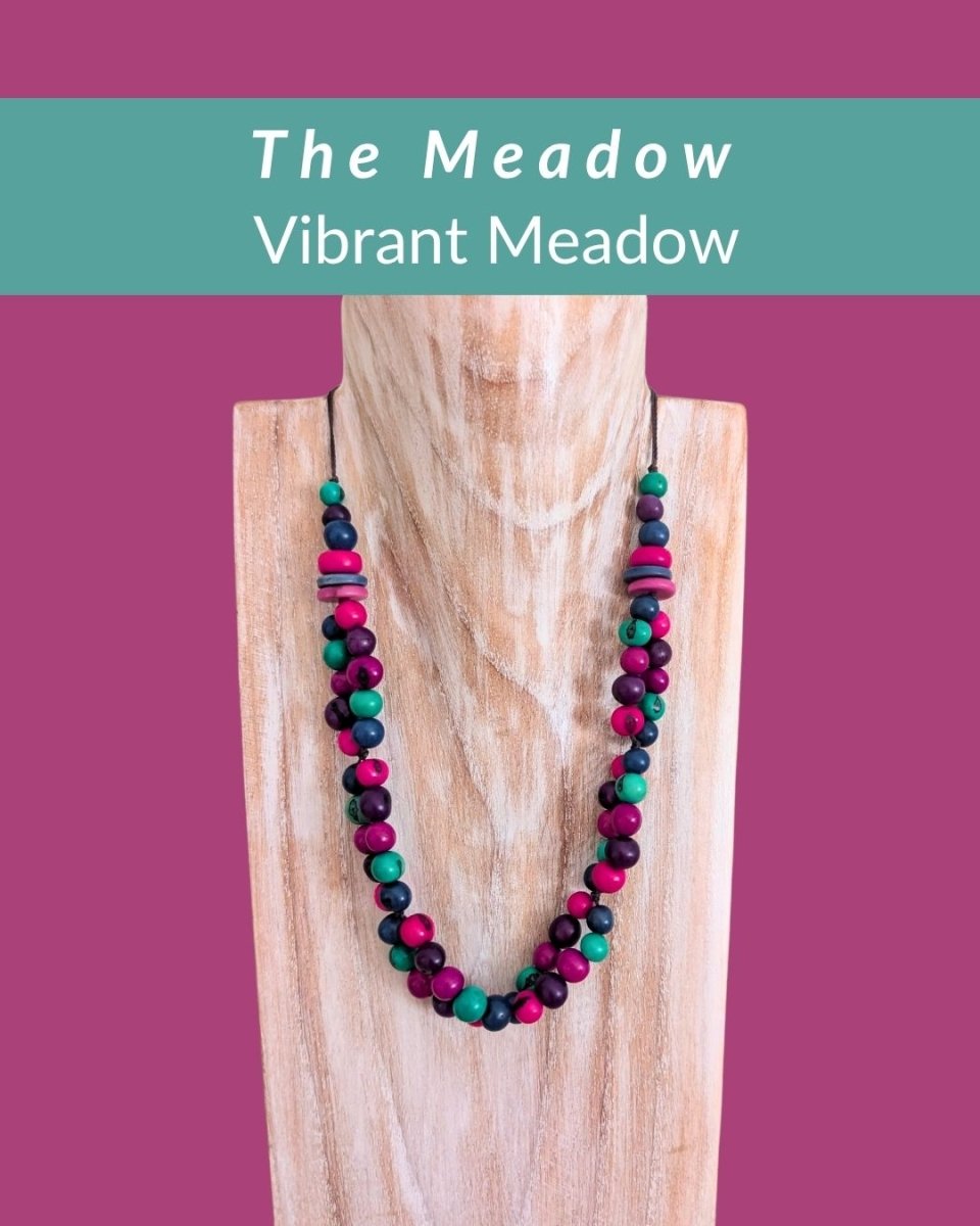 MEADOW — Botanical Artisan Necklace - The Happy Elephant - Tagua Jewellery