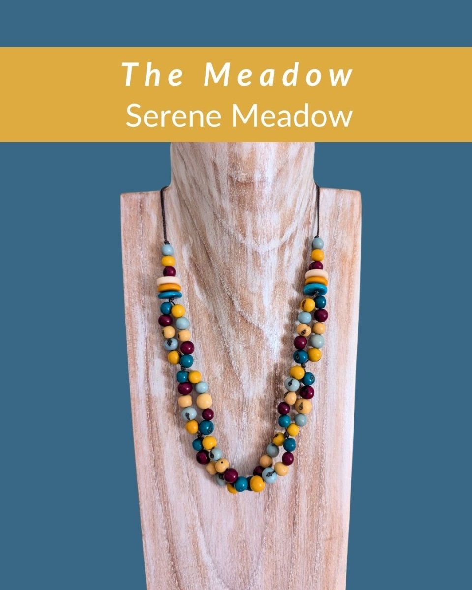MEADOW — Botanical Artisan Necklace - The Happy Elephant - Tagua Jewellery