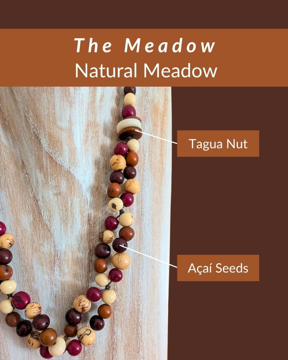 MEADOW — Botanical Artisan Necklace - The Happy Elephant - Tagua Jewellery