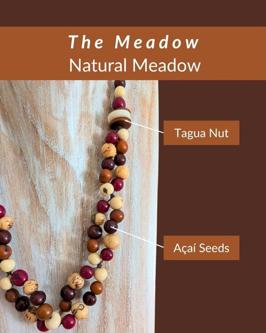 MEADOW — Botanical Artisan Necklace - The Happy Elephant - Tagua Jewellery
