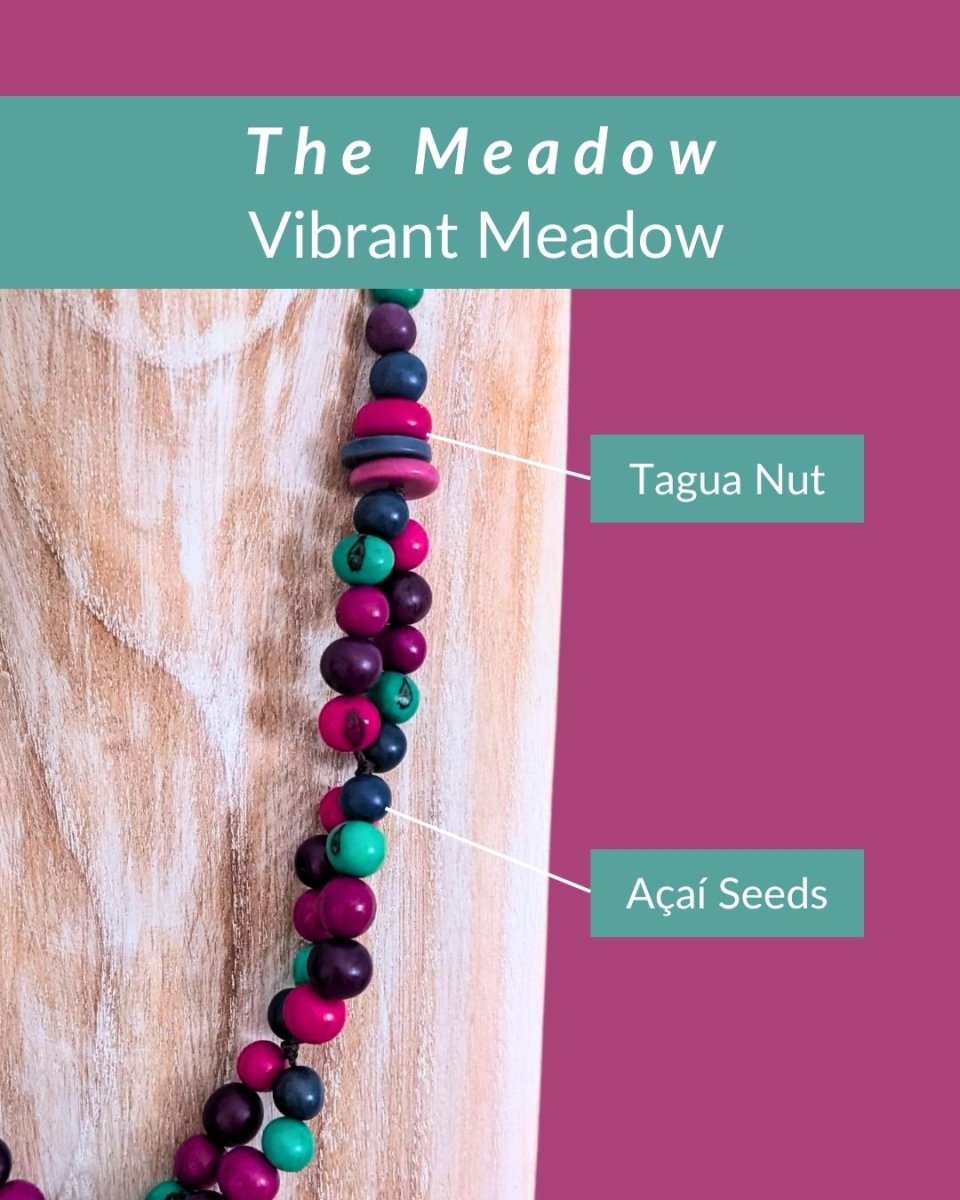 MEADOW — Botanical Artisan Necklace - The Happy Elephant - Tagua Jewellery