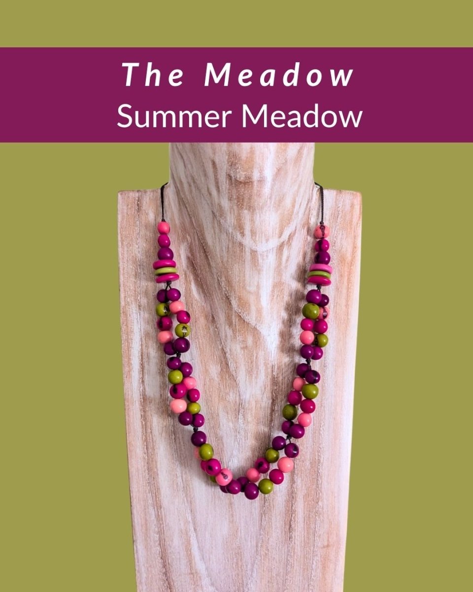 MEADOW — Botanical Artisan Necklace - The Happy Elephant - Tagua Jewellery