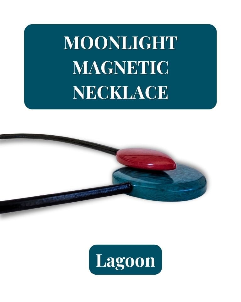 MOONLIGHT— Handmade Tagua Statement Magnetic Necklace - The Happy Elephant - Tagua Jewellery
