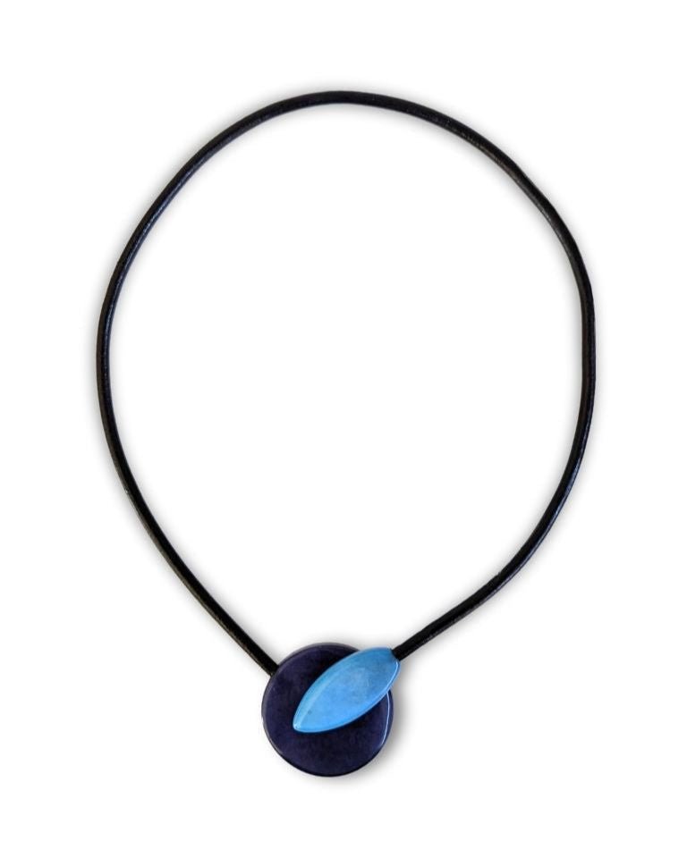 MOONLIGHT— Handmade Tagua Statement Magnetic Necklace - The Happy Elephant - Tagua Jewellery