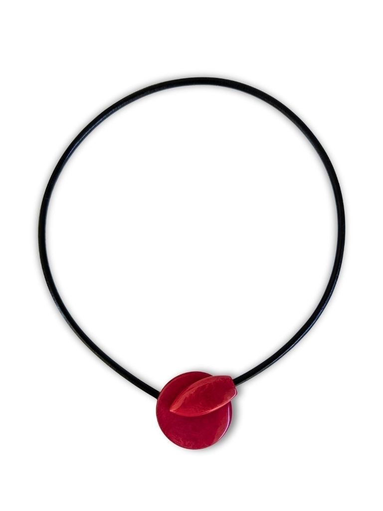 MOONLIGHT— Handmade Tagua Statement Magnetic Necklace — 'Only One' - The Happy Elephant - Tagua Jewellery