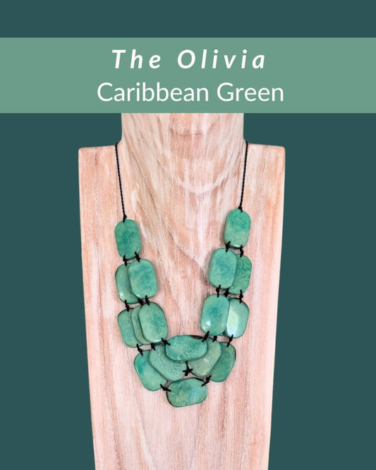 OLIVIA — Handmade Tagua Statement Necklace - The Happy Elephant - Tagua Jewellery