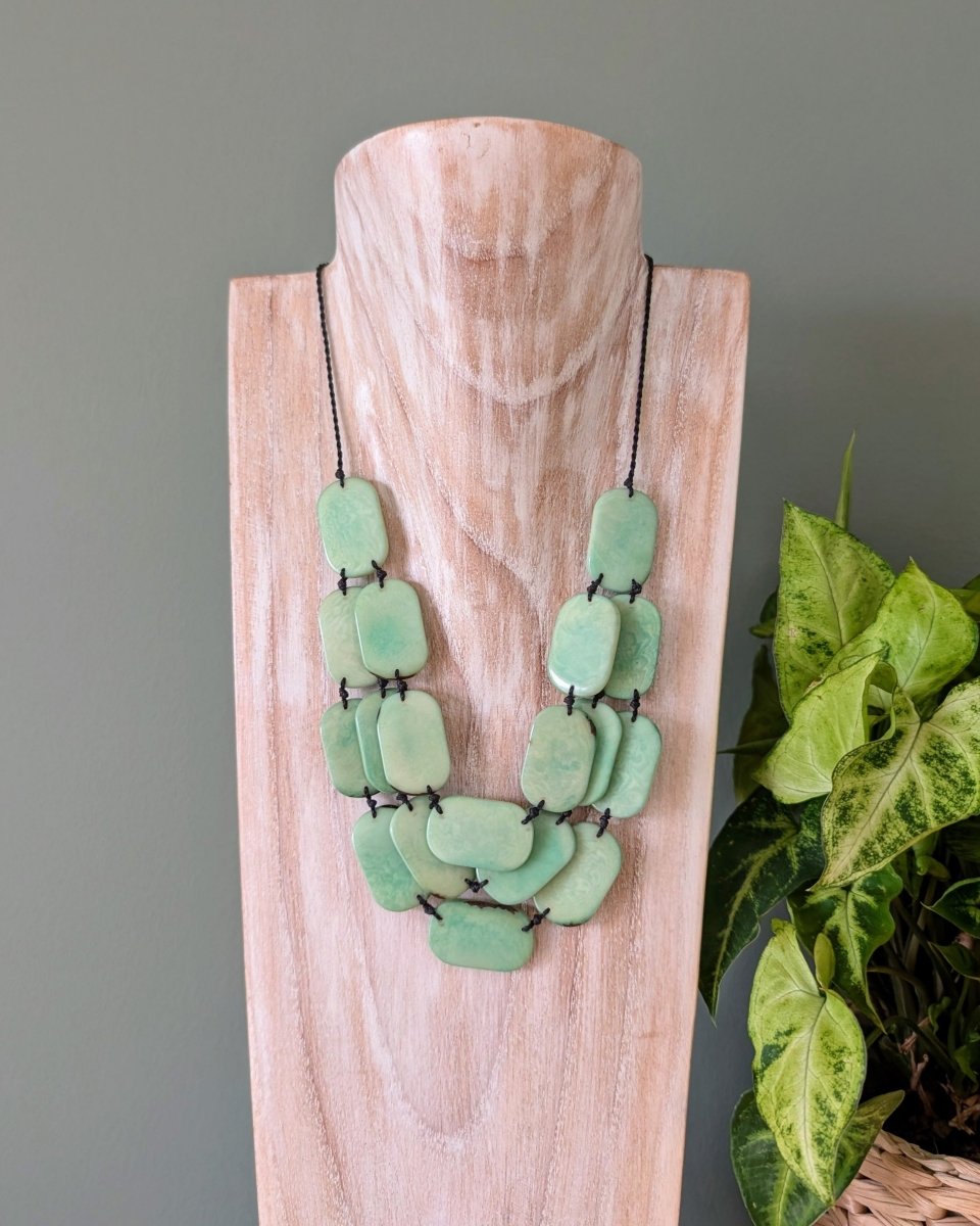 OLIVIA — Handmade Tagua Statement Necklace - The Happy Elephant - Tagua Jewellery