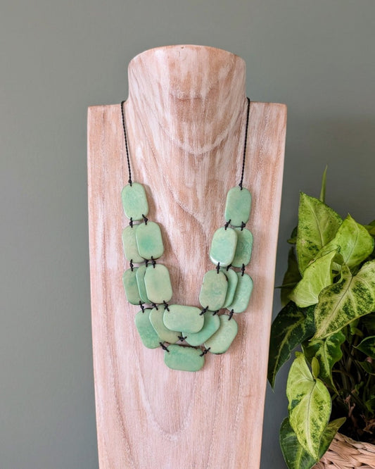 OLIVIA — Handmade Tagua Statement Necklace - The Happy Elephant - Tagua Jewellery