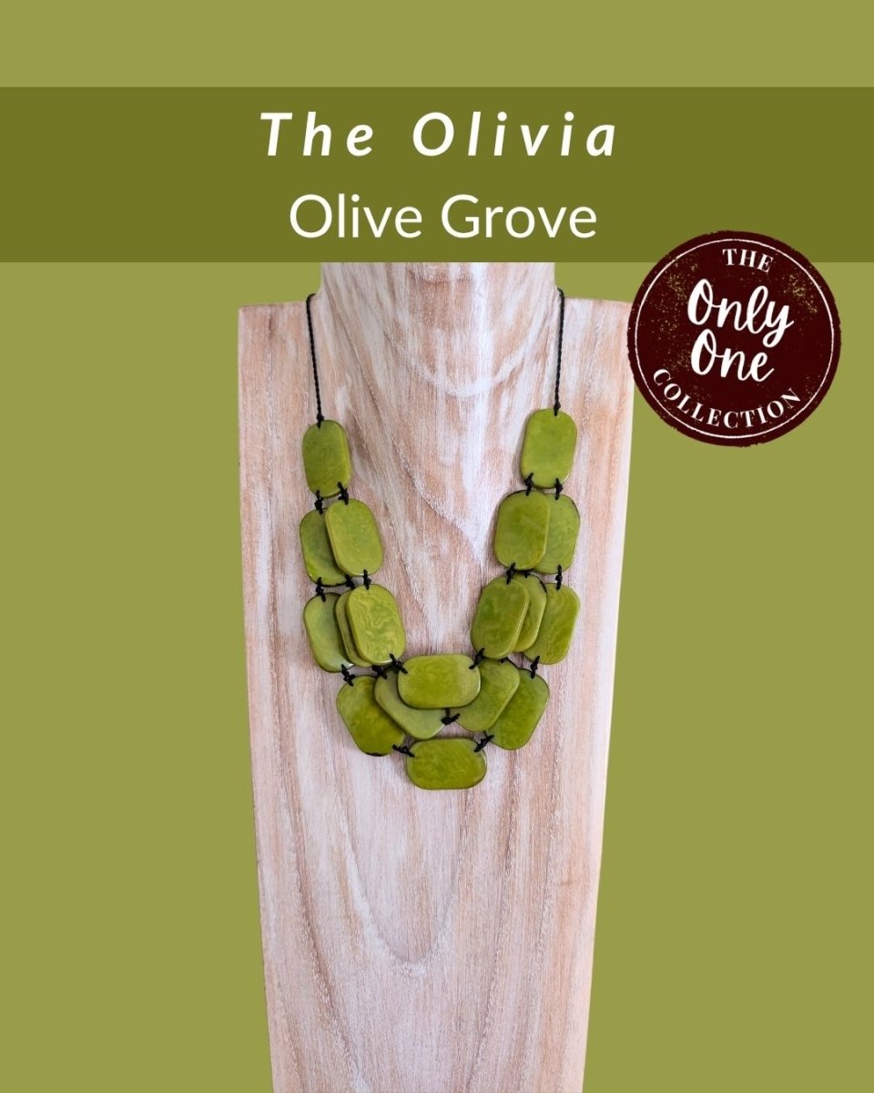 OLIVIA — Handmade Tagua Statement Necklace - The Happy Elephant - Tagua Jewellery