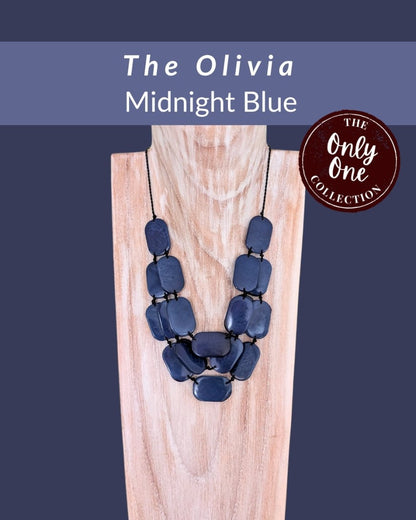 OLIVIA — Handmade Tagua Statement Necklace — 'Only One' - The Happy Elephant - Tagua Jewellery