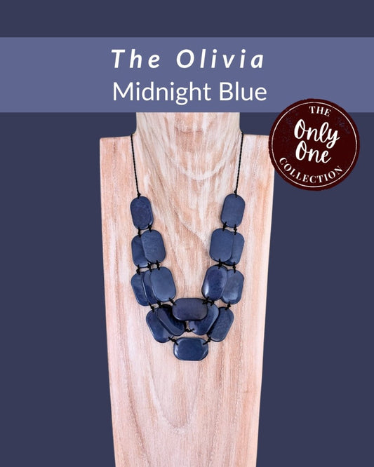 OLIVIA — Handmade Tagua Statement Necklace — 'Only One' - The Happy Elephant - Tagua Jewellery