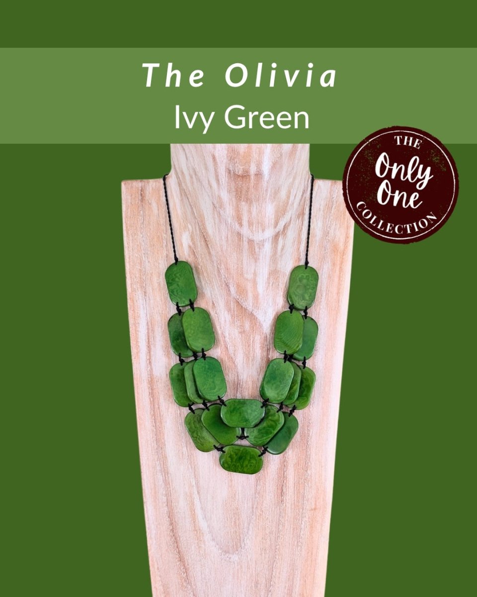 OLIVIA · Tagua Necklace · 'Only One' - The Happy Elephant - Tagua Jewellery