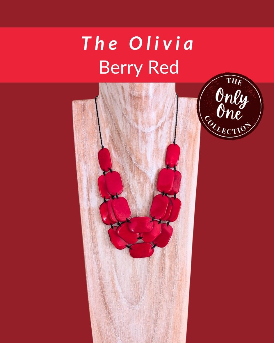 OLIVIA · Tagua Necklace · 'Only One' - The Happy Elephant - Tagua Jewellery
