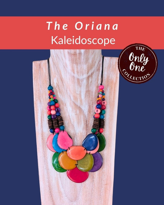 ORIANA — Handmade Tagua Statement Necklace — 'Only One' - The Happy Elephant - Tagua Jewellery