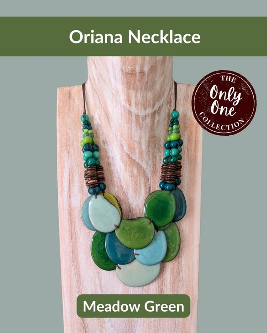ORIANA — Handmade Tagua Statement Necklace — 'Only One' - The Happy Elephant - Tagua Jewellery