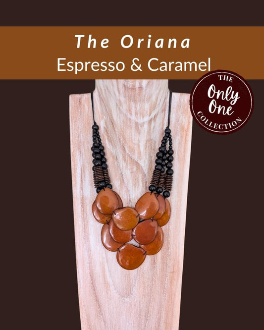 ORIANA — Handmade Tagua Statement Necklace — 'Only One' - The Happy Elephant - Tagua Jewellery