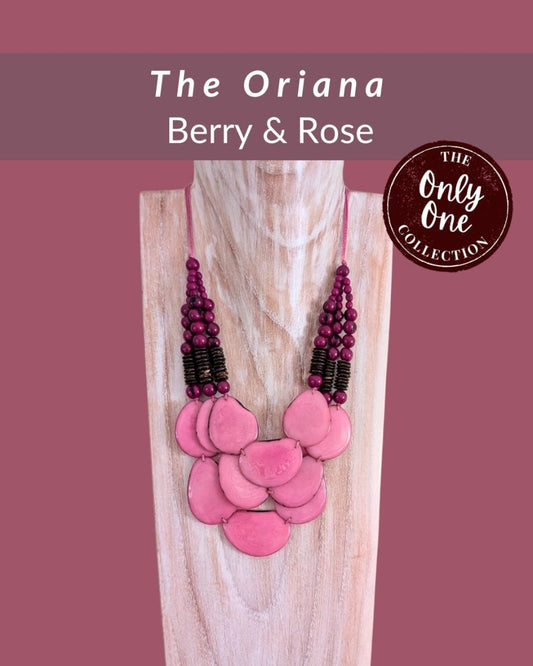 ORIANA — Handmade Tagua Statement Necklace — 'Only One' - The Happy Elephant - Tagua Jewellery