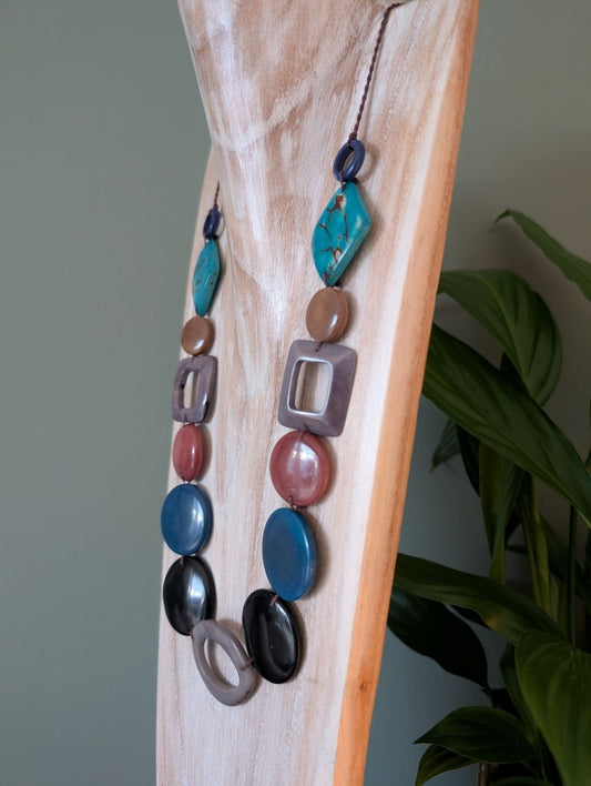 ORLA — Handmade Tagua Statement Necklace — 'Only One' - The Happy Elephant - Tagua Jewellery