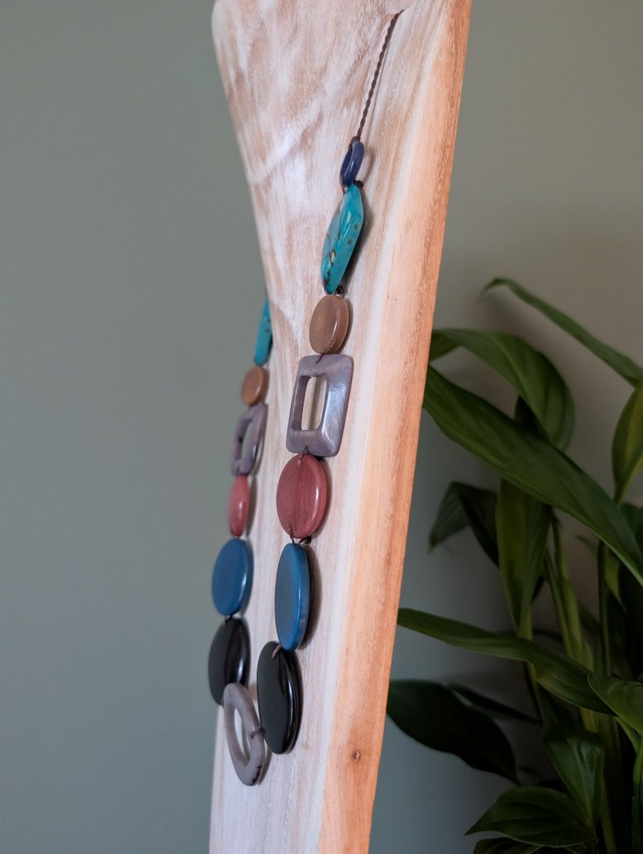 ORLA — Handmade Tagua Statement Necklace — 'Only One' - The Happy Elephant - Tagua Jewellery