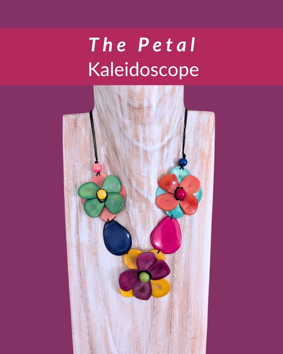 PETAL — Botanical Artisan Necklace — 'Only One' - The Happy Elephant - Tagua Jewellery