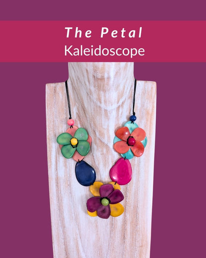 PETAL — Botanical Artisan Necklace — 'Only One' - The Happy Elephant - Tagua Jewellery