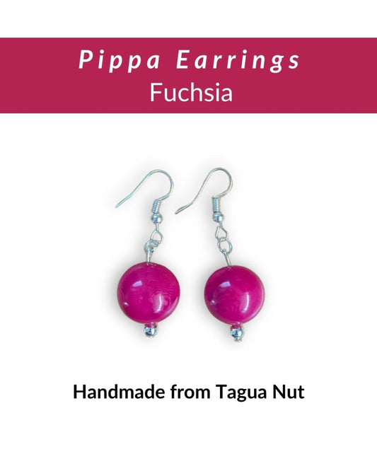 PIPPA — Handmade Tagua Earrings - The Happy Elephant - Tagua Jewellery