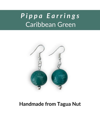 PIPPA — Handmade Tagua Earrings - The Happy Elephant - Tagua Jewellery