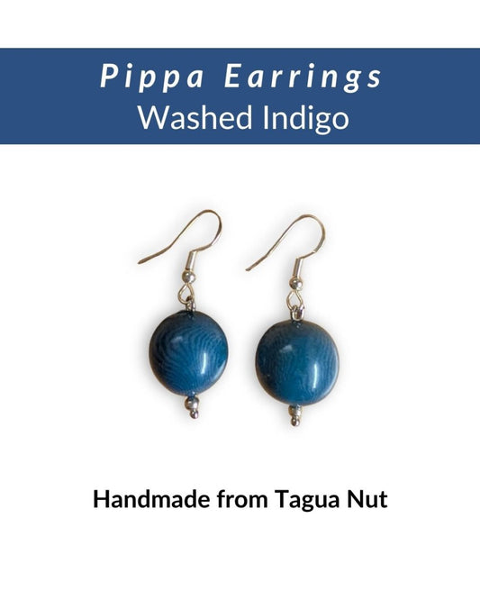 PIPPA — Handmade Tagua Earrings - The Happy Elephant - Tagua Jewellery