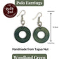 POLO — Handmade Tagua Earrings — 'Only One' - The Happy Elephant - Tagua Jewellery