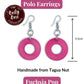 POLO — Handmade Tagua Earrings — 'Only One' - The Happy Elephant - Tagua Jewellery