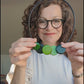 SUNSET — Handmade Tagua Statement Magnetic Necklace