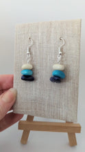 Load and play video in Gallery viewer, Crest of the Wave tagua nut earrings from The Happy Elephant inspired by the waves of the Cornish Coastline
