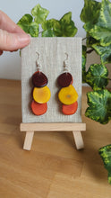Load and play video in Gallery viewer, Cascade Tagua Nut Earrings
