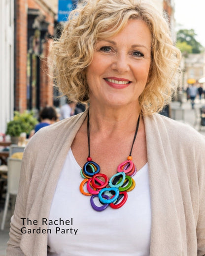 RACHEL — Botanical Artisan Necklace - The Happy Elephant - Tagua Jewellery
