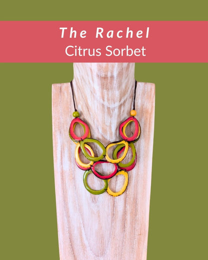 RACHEL — Botanical Artisan Necklace - The Happy Elephant - Tagua Jewellery
