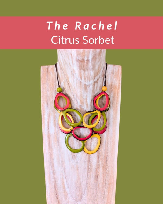 RACHEL — Botanical Artisan Necklace - The Happy Elephant - Tagua Jewellery