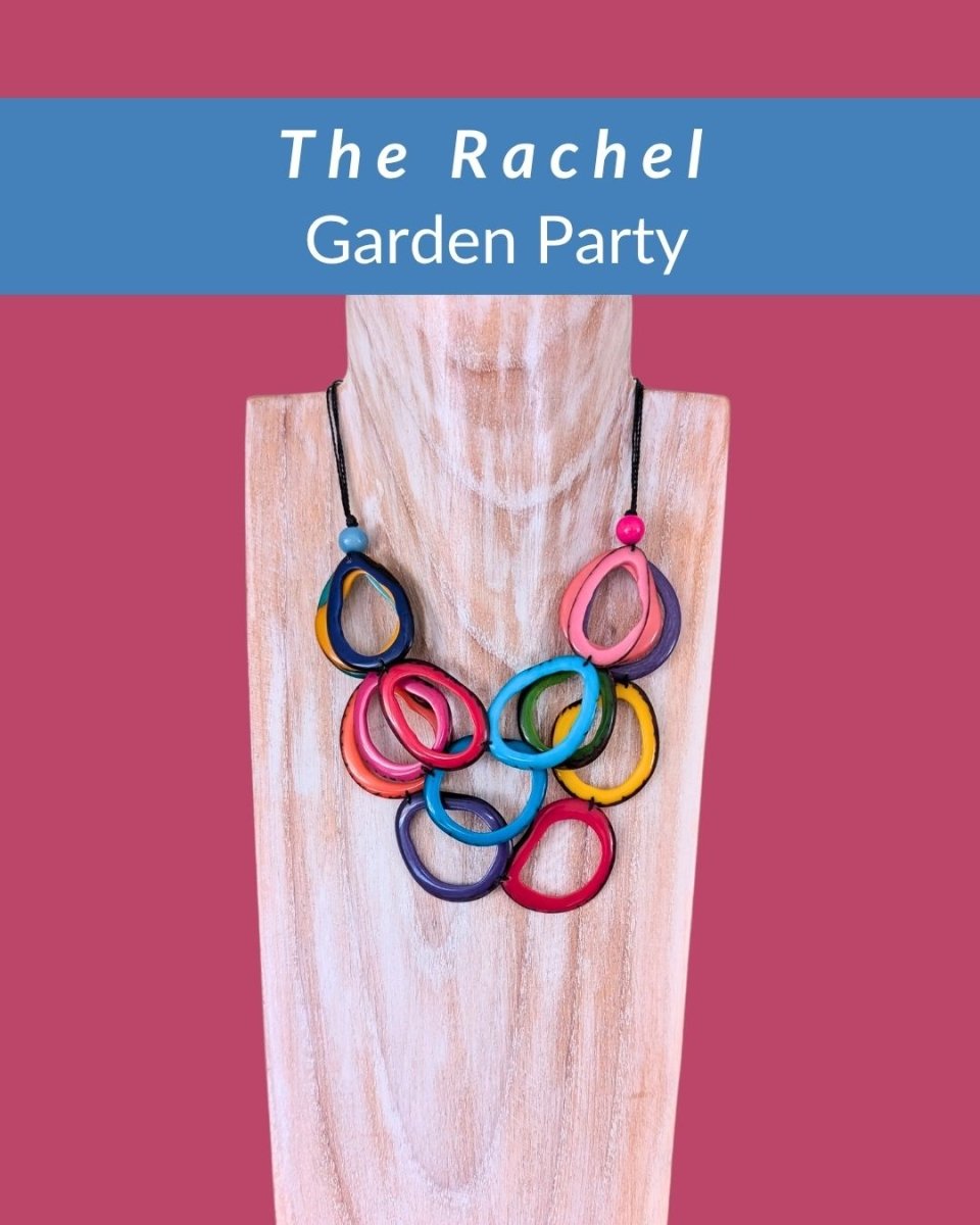 RACHEL — Handmade Tagua Statement Necklace - The Happy Elephant - Tagua Jewellery