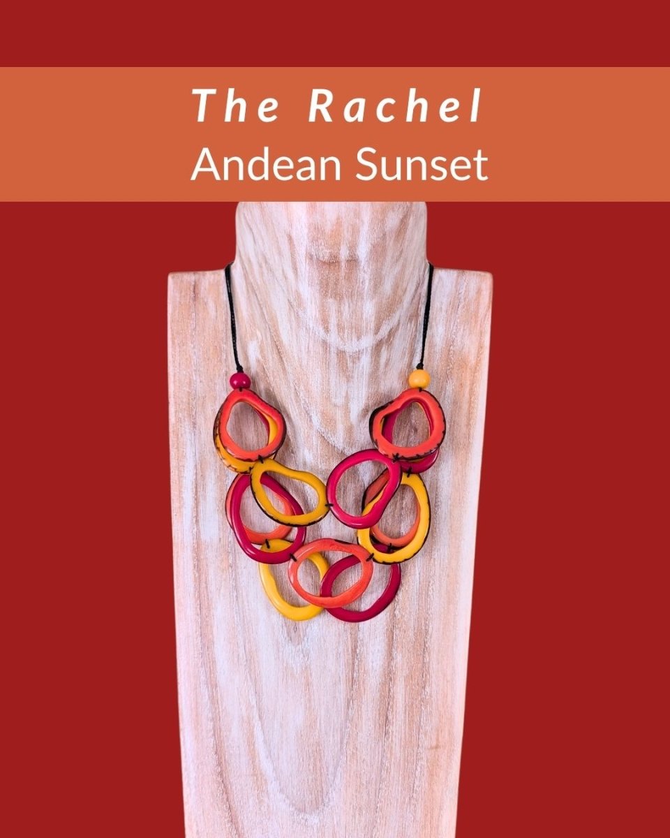 RACHEL — Handmade Tagua Statement Necklace - The Happy Elephant - Tagua Jewellery