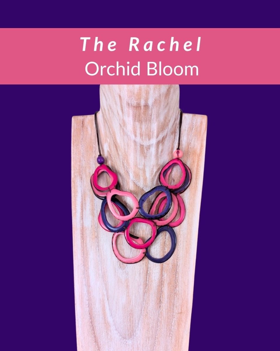 RACHEL — Handmade Tagua Statement Necklace - The Happy Elephant - Tagua Jewellery