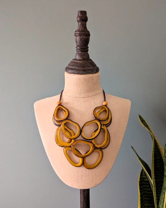 RACHEL — Handmade Tagua Statement Necklace