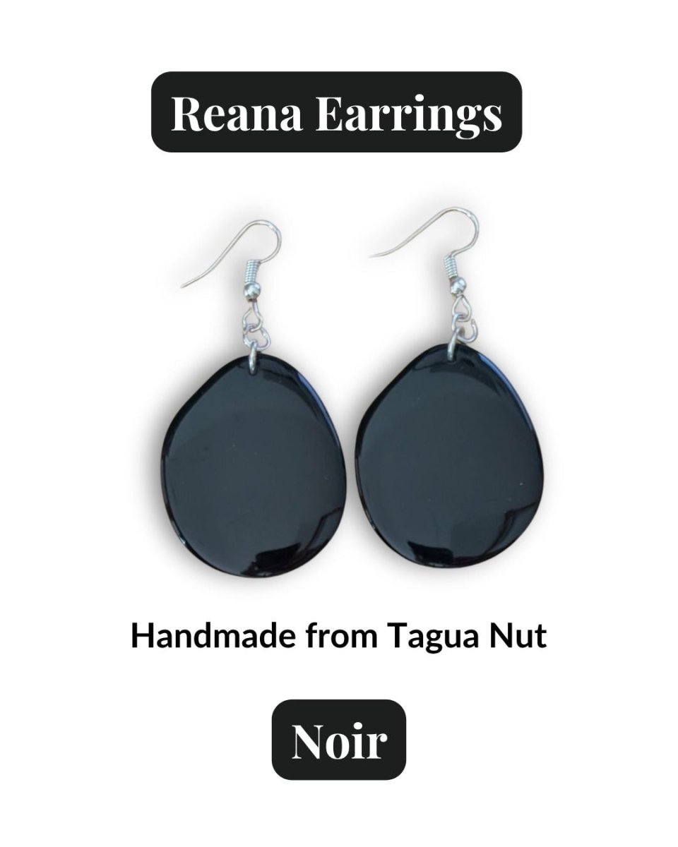 REANA — Handmade Tagua Earrings - The Happy Elephant - Tagua Jewellery