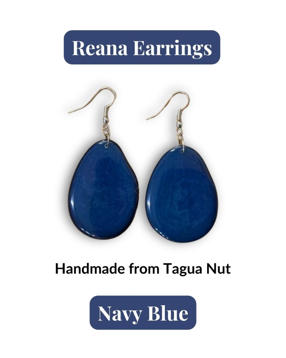 REANA — Handmade Tagua Earrings - The Happy Elephant - Tagua Jewellery