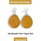 REANA — Handmade Tagua Earrings - The Happy Elephant - Tagua Jewellery