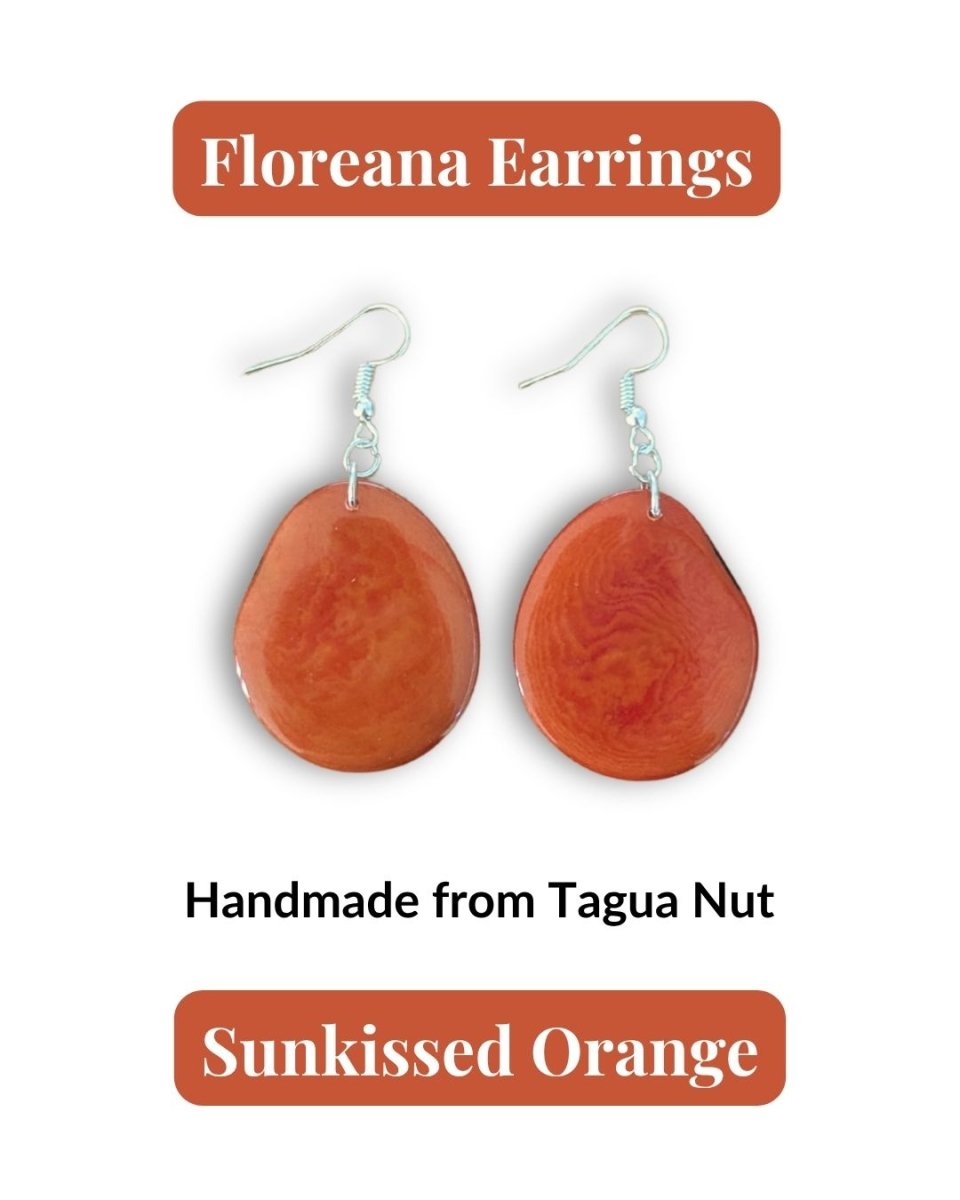 REANA — Handmade Tagua Earrings - The Happy Elephant - Tagua Jewellery