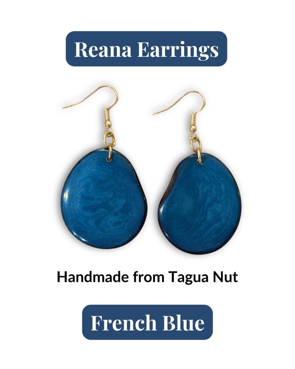 REANA — Handmade Tagua Earrings - The Happy Elephant - Tagua Jewellery