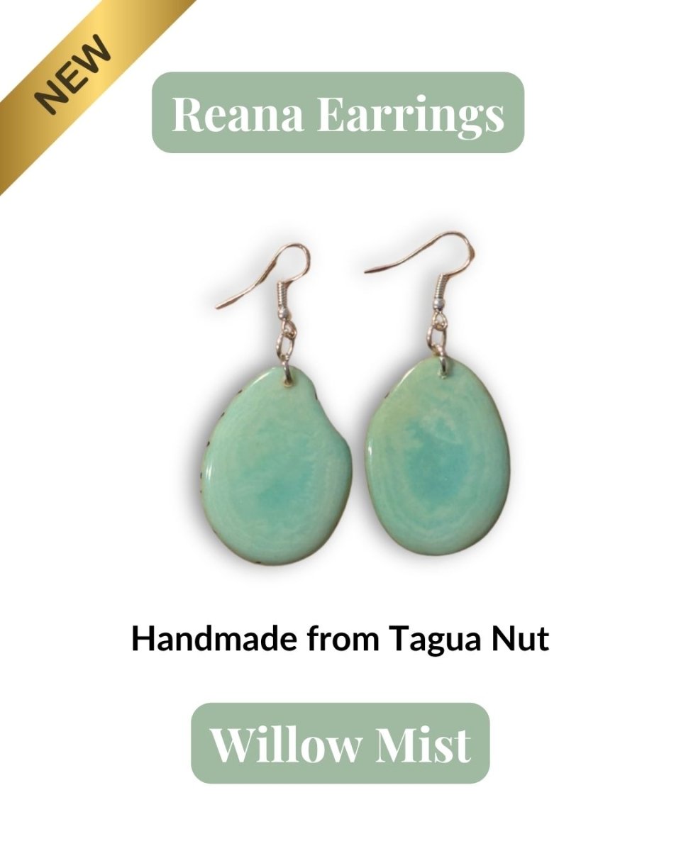 REANA — Handmade Tagua Earrings - The Happy Elephant - Tagua Jewellery